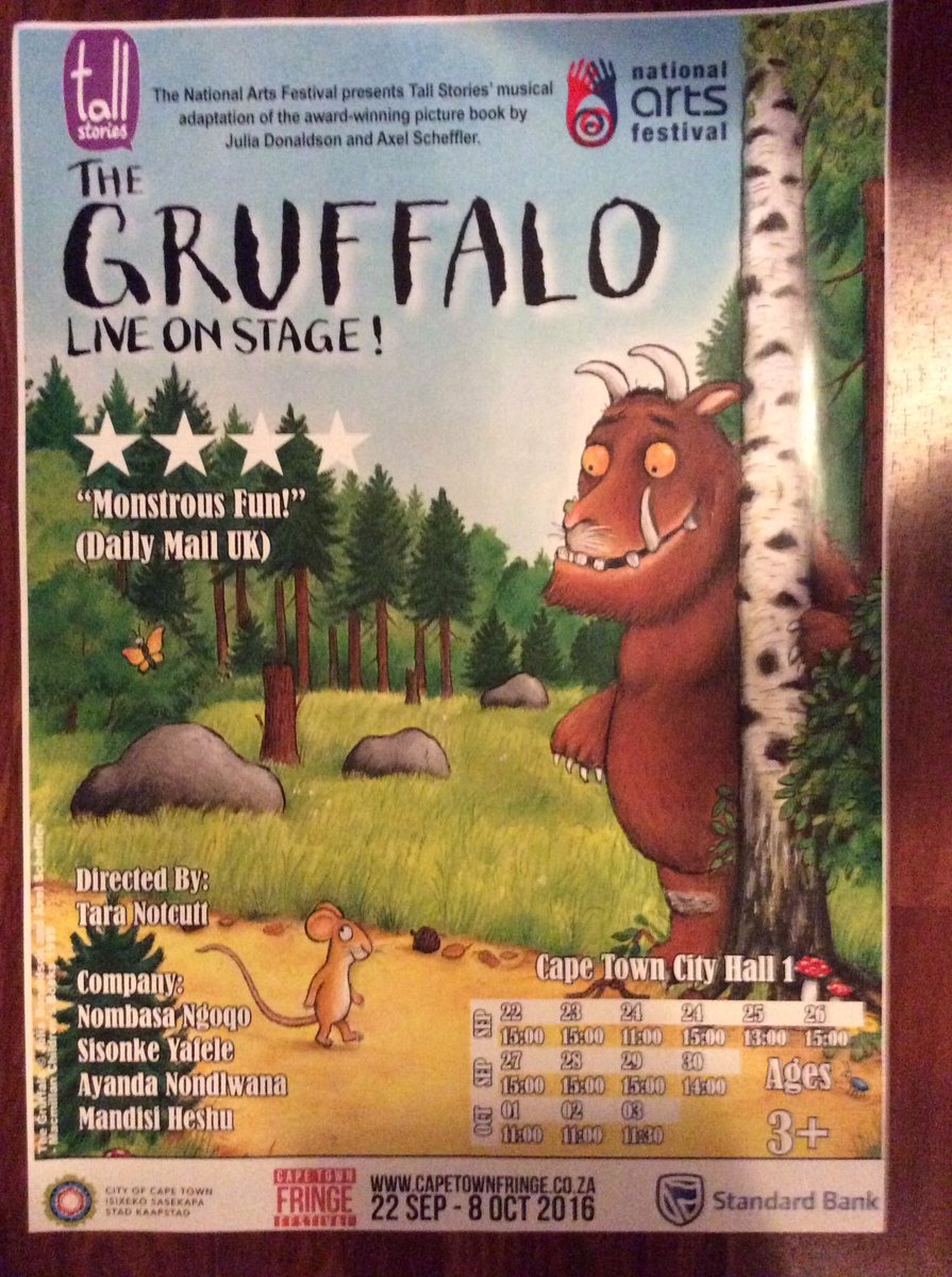 buckledrama's tweet photo. #fantastic #holiday entertainment #Grade0-3 #learners #TheGruffalo @CTFringe @EliseCrouse1 @mrsoxleysimpson @iPadWonderland https://t.co/o4BdE2asH9