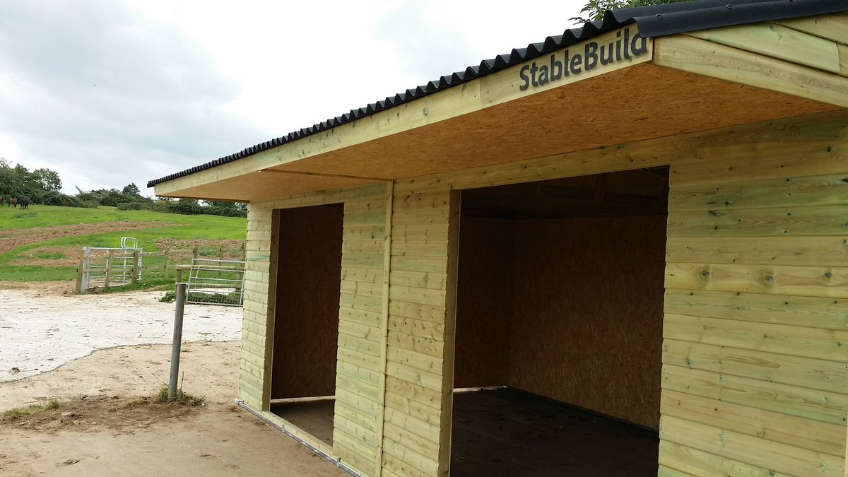 stablebuild's tweet image. Horse field shelter in Gloucestershire.