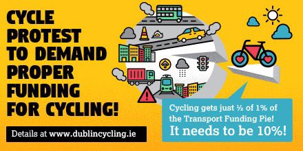 Cycle Protest to Demand Proper Funding for Cycling! - Monday 3rd October 5:30pm - Details buff.ly/2drbdbV  #allocate4cycling pls RT