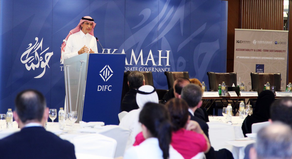 At #10Hawkamah conference, HE Sheikh AlBanawi will shed light on the Chairman's role in creating #governance culture within the boardroom.