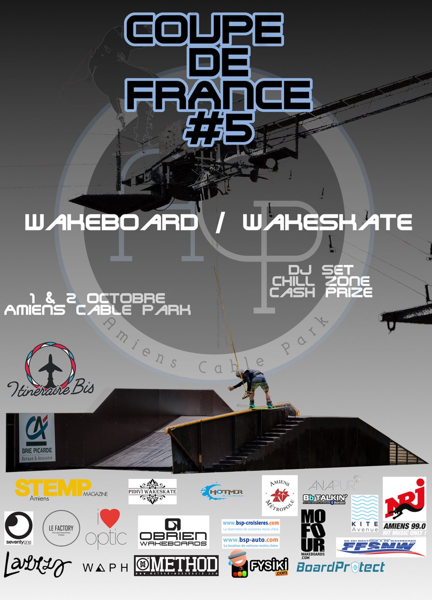amienscablepark's tweet photo. Coupe de France de Wakeboard ce week-end à l'Amiens Cable Park @AmiensMetropole @CourrierPicard @AmiensSports https://t.co/L9kJYYK5a8