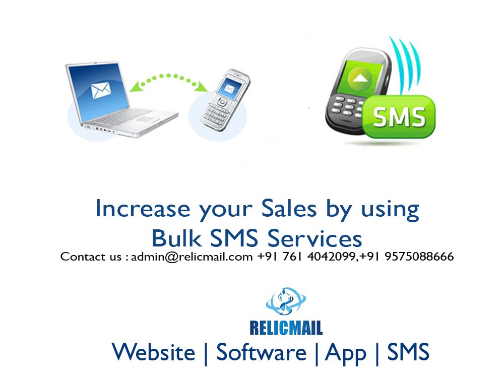 RelicMail's tweet photo. Bulk SMS Services in Jabalpur.
Email:admin@relicmail.com +91 761 4042099
#ECommerceSolutions #SoftwareforRetail #CRM #WebApp https://t.co/HM01kgVgqf