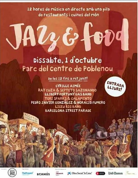 Nos vamos al #jazzandfood sábado 1 de octubre #savethedate #jazz #bcnmes #volldamm