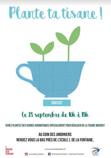 bonjourlufo's tweet photo. Mercredi 28/09 - Plante ta tisane au #coindesjardiniers #clermontfd #zup63 https://t.co/8qQwZZJMqB
