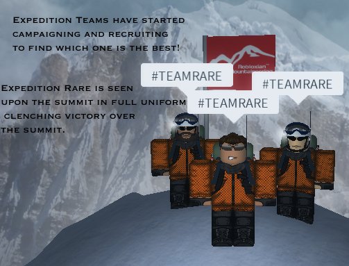 Roblox Mountaineers On Twitter The First Of Many Expedition