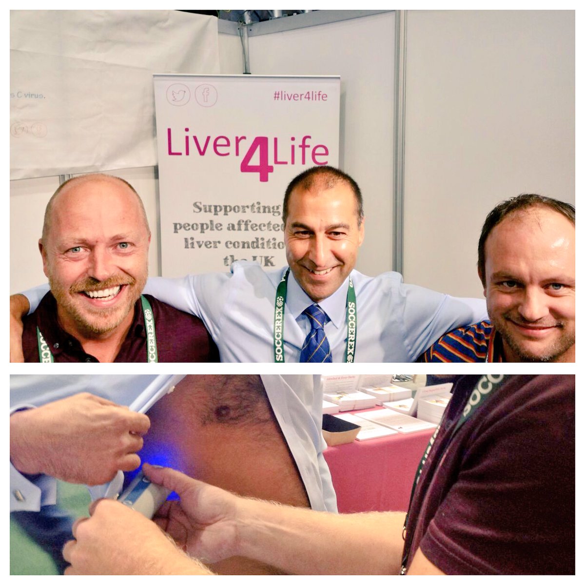 Liver4Lifeuk's tweet photo. Great to meet (and #livertest) @JimmyCarter777 from @MillwallFC @alcoholsupport1 @Echosens #freelivertesting @Soccerex #stand201 #awareness https://t.co/3eXjUQpMZP