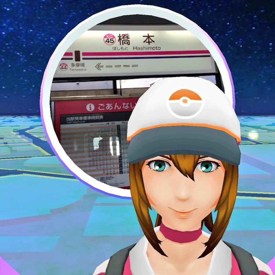 ポケモンgo ポケストップに自分のキャラが重なって表示される不具合発生中