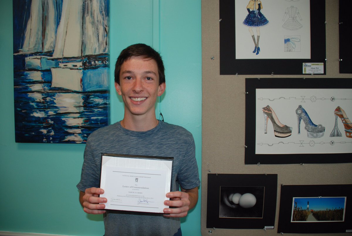 FHS is proud to announce 2016 Nat'l Merit Scholarship Commended student Samuel Croes.  This achievement ranks Sam in the top 5% nationally!
