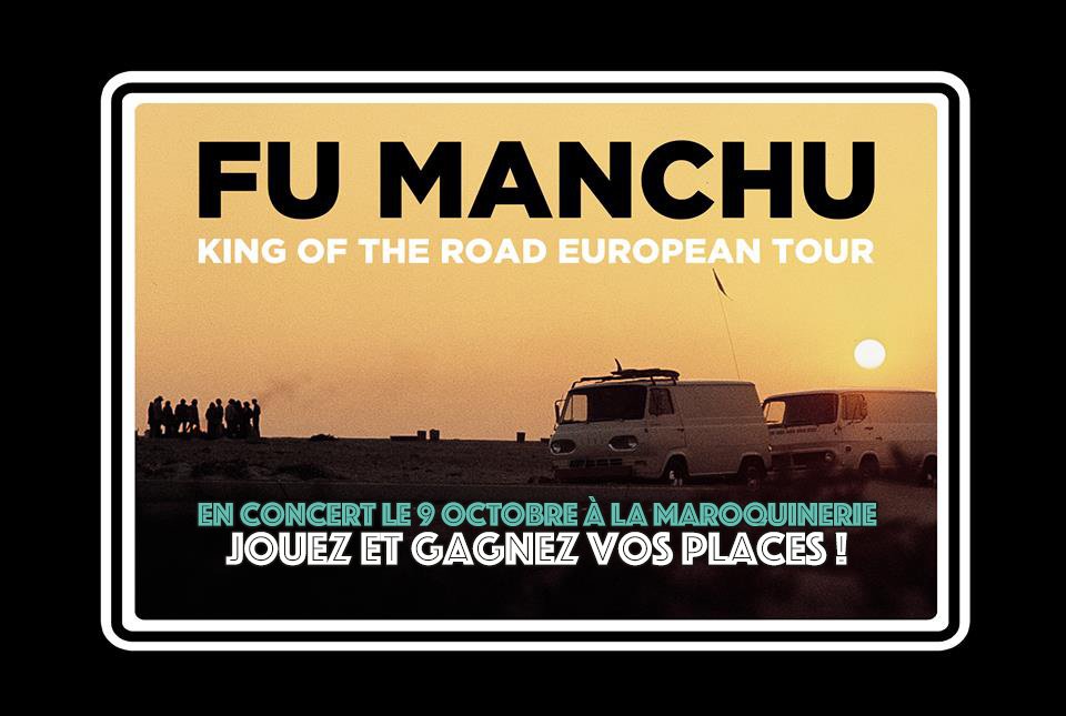 #CONCOURS Gagnez vos places pour la date parisienne unique des légendes stoner rock FU MANCHU à La Maroquinerie ! theheavychronicles.com/2016/09/concou…