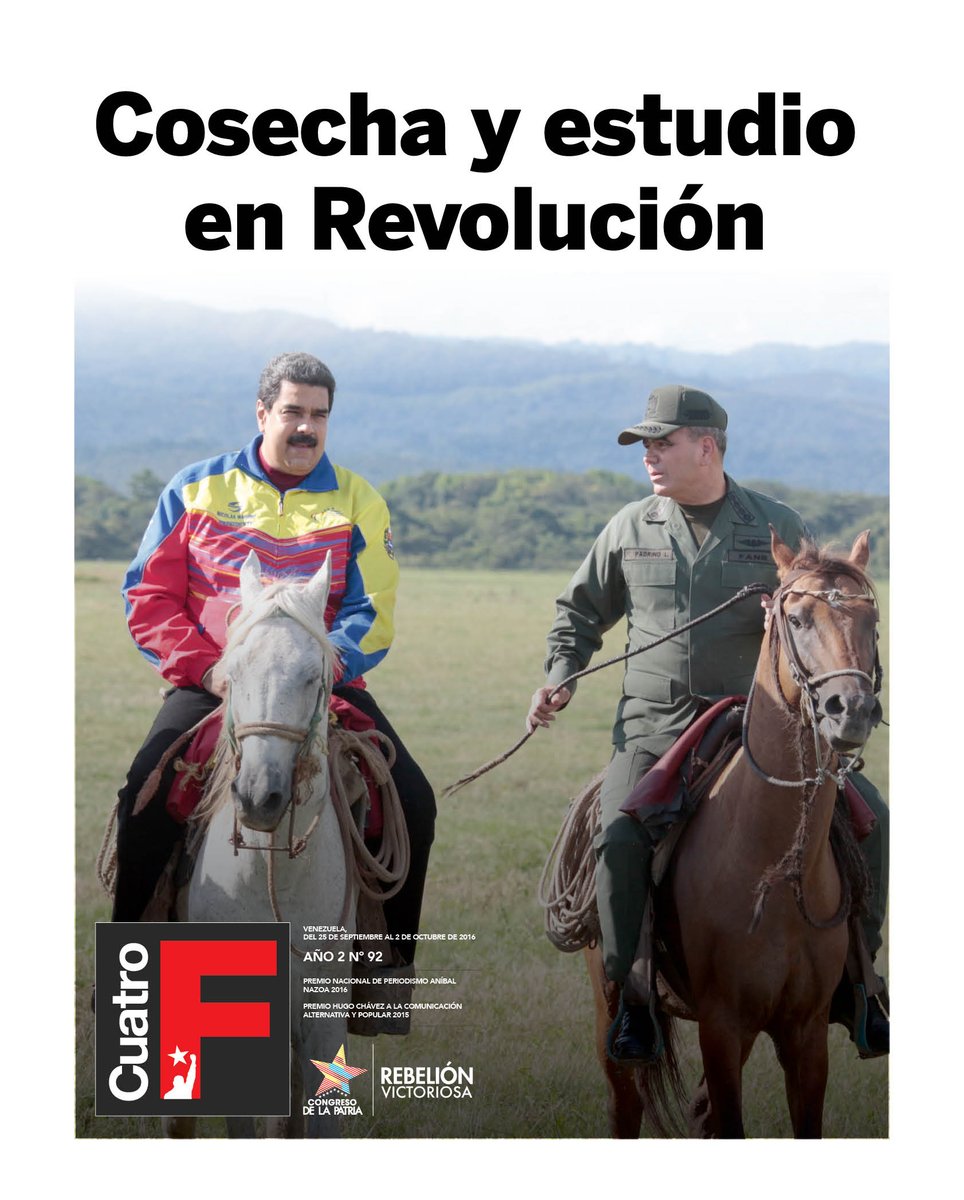 #CAMARADA Consulte la edición N°92 de nuestro #CuatroF ➡ Descargue, lea y comparta bit.ly/2dlR2Je