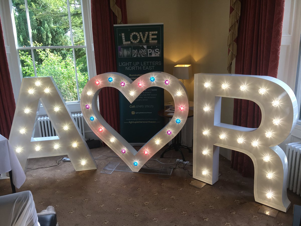 Our letters set up at <a href="/HortonGrange/">Horton Grange Hotel</a>! <a href="/DawnMarieWed/">Dawn Marie</a> wedding fair yesterday! 
👰🏽💒💗