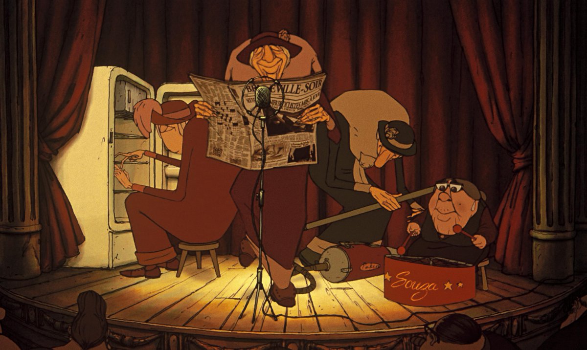 '2D 애니메이션계의 거장' <일루셔니스트><마담 프루스트의 비밀정원> 실뱅 쇼메 감독의 첫 장편 애니 <벨빌의 세 쌍둥이>가 올가을, 13년만에 국내에...