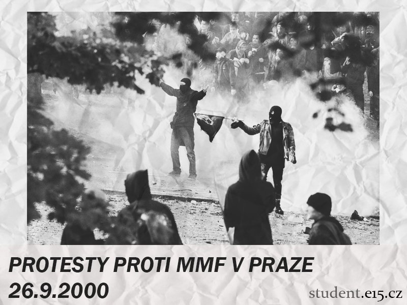 TheStudentTimes's tweet photo. Z Prahy se před 16 lety stalo bojiště. 12 tisíc odpůrců globalizace proti 11 tisícům policistů. #throwbackTST https://t.co/8NBmoHqZPr
