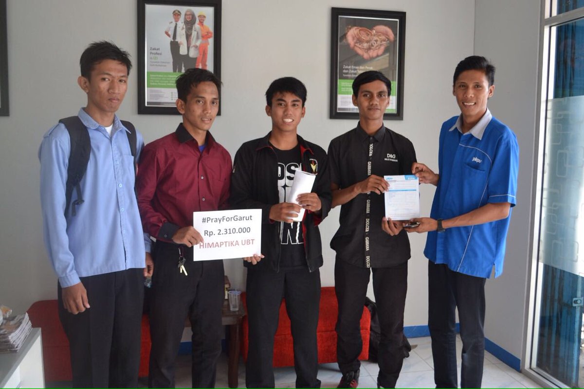 Terimakasih relawan peduli Garut dari #HIMAPTIKAUBT Universitas Borneo Tarakan #PrayForGarut #SolusiPeduli #PKPU