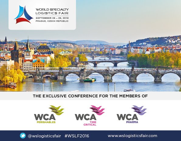 WCATimeCritical's tweet photo. @WSLogisticsFair would like to welcome all delegates to #Prague
Enjoy a great conference & all our host city has to offer! #WSLF2016 https://t.co/zZNIzkxHhC