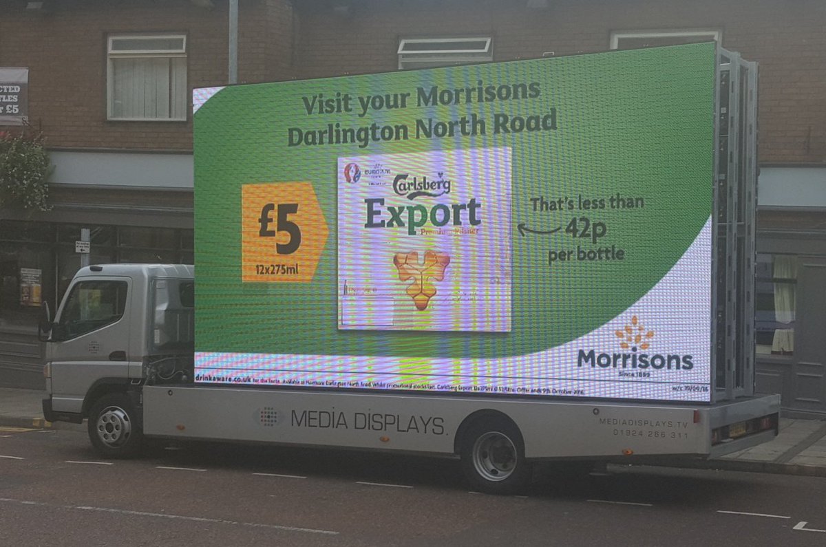 GtrakTracking's tweet image. Great to see a @MediaDisplays vehicle working in Darlington this weekend, tracked by GTRAK!