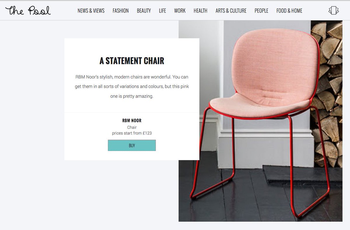 ASOC_UK's tweet photo. Thanks @thepooluk for featuring our RBM chair https://t.co/rp3FoXywet in your round up of best things to buy this week #furniture #style https://t.co/wDaxG4Zux8