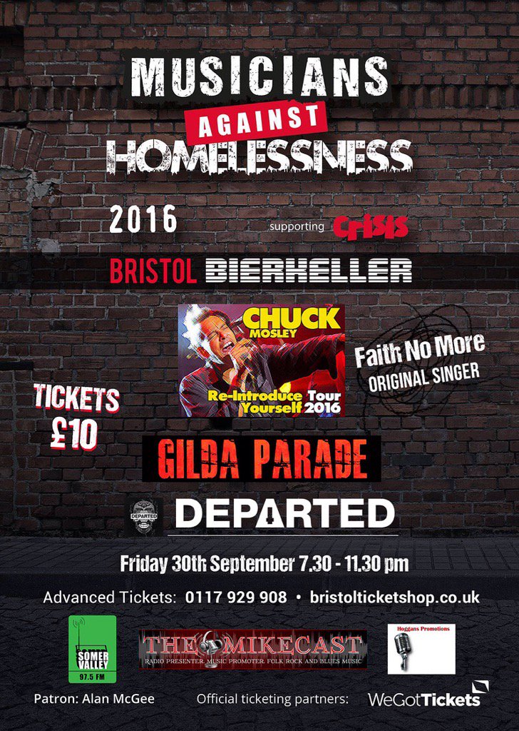 5 days to go until our next live show. Please come and support this great cause. We're onstage at 8pm. GPx