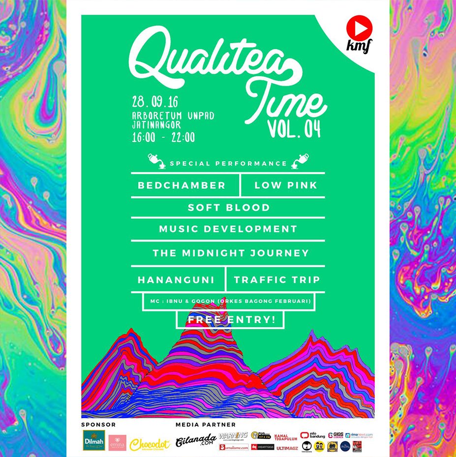 Qualitea Time 2016 | <a href="/bedchamber/">Bedchamber</a> <a href="/low_pink/">Low Pink</a> <a href="/softbloodmusic/">Soft Blood</a> etc. | 28/9/16 | Arboretum Unpad <a href="/KMF_UNPAD/">KMF Unpad</a> #needqualiteatime