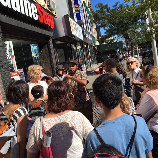 QueensMuseum's tweet photo. Thanks to all who came out to yesterday's #NonstopMetropolis tour of #Harlem & #inHarlem @studiomuseum @LaundromatProj https://t.co/V5BgqebrMA