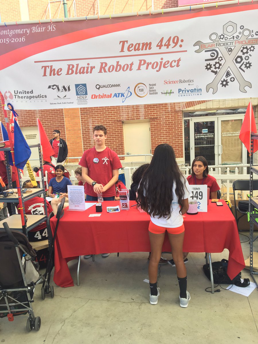 JamesAllrich's tweet photo. Enjoyed learning from the students part of the Blair Robot Project  at #MakerFaireSS @KIDMuseumMD @blairprincipal https://t.co/AciZfaV5Zh