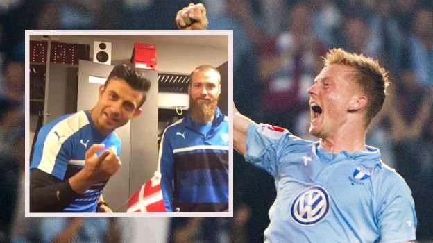FotbollDirekt's tweet photo. VIDEO: Här hyllar MFF-stjärnorna sin lagkamrat med sång och dans https://t.co/80pgJ5JRBO https://t.co/m2JEvrQGOw