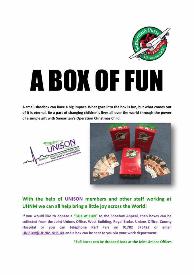 Help bring a "Box of Fun" to a child this Christmas <a href="/UnisonUhnm/">uhnm unison</a>