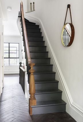 _MiaPreston's tweet photo. What else to do on a rainy Monday morning but look at staircases for a client? #inspiration #interiordesign | images via #Pinterest https://t.co/PmGpczQvv4