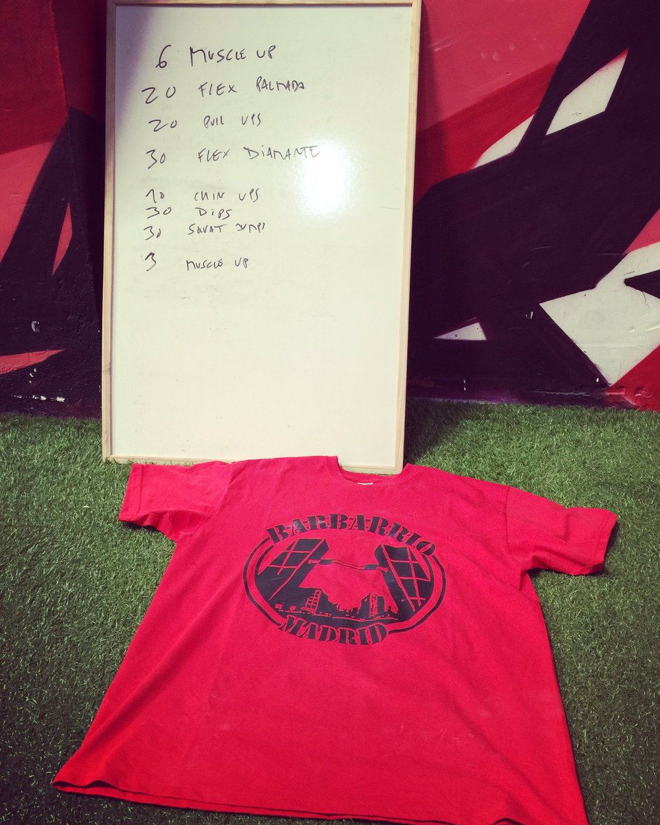entrenaheroe's tweet photo. @barbarrioficial Workout superado en 15'30'' 
#Entrenacomounhéroe #streetworkout #calistenia https://t.co/BLThsL0Suf