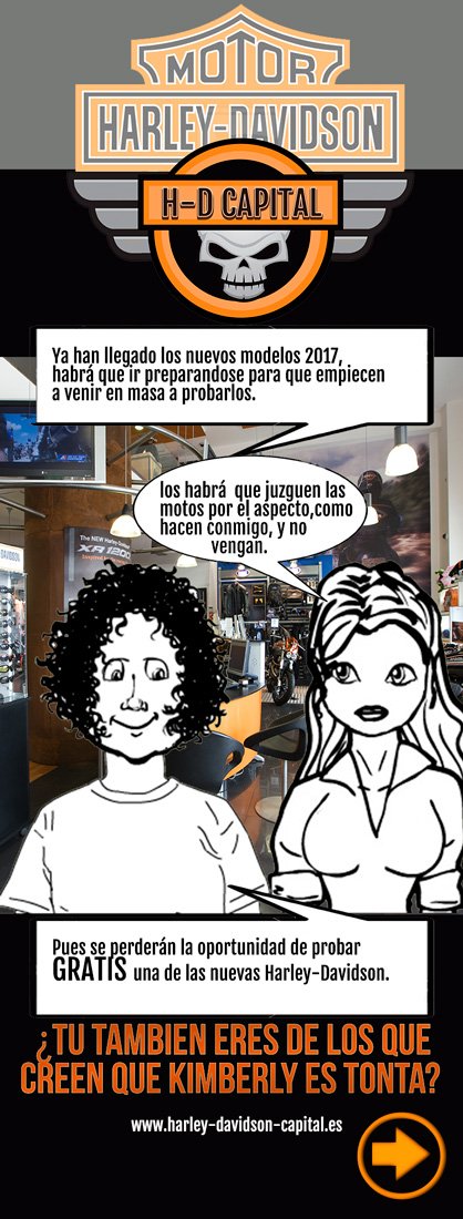 para animar el lunes os anunciamos la inauguración de nuestra tira cómica, podéis seguirla en : harley-davidson-capital.es/co…/gran-capital-1-320