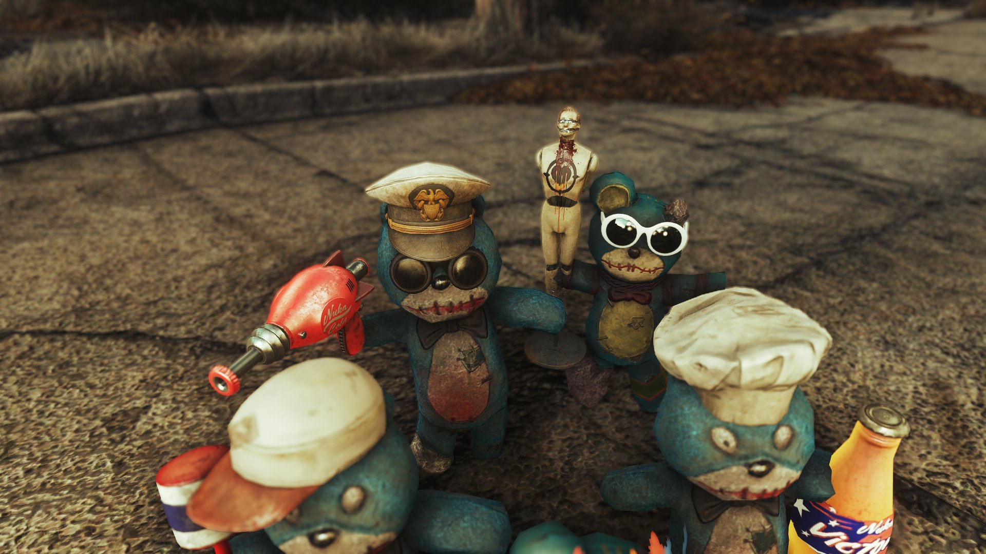 ピピ Fo4 On Twitter １枚目 ヌカワールドへ行く前の 兄弟 ２枚目 ヌカワールドから帰ってきた 兄弟 Fallout4 Nukaworld テディベアアート