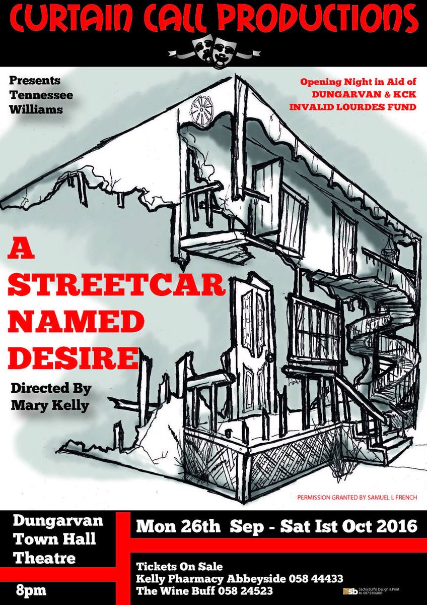 This is IT! SO EXCITED for opening night of A Streetcar Named Desire tonight!