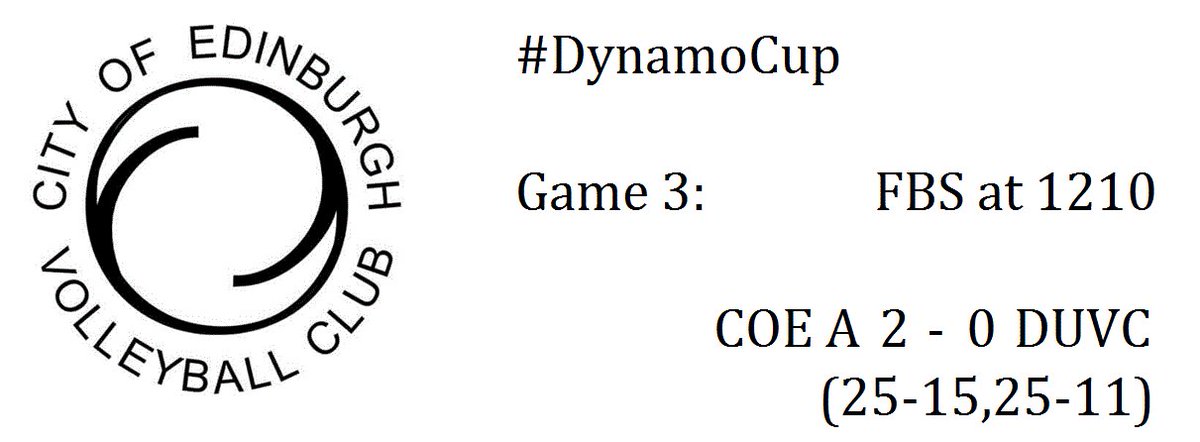 CofEVC's tweet photo. #DynamoCup Results.
Game 3 was between @CofEVC A took on a warmed up @DUVC_dundee side #COEADUVC https://t.co/RVhkNnLnjW
