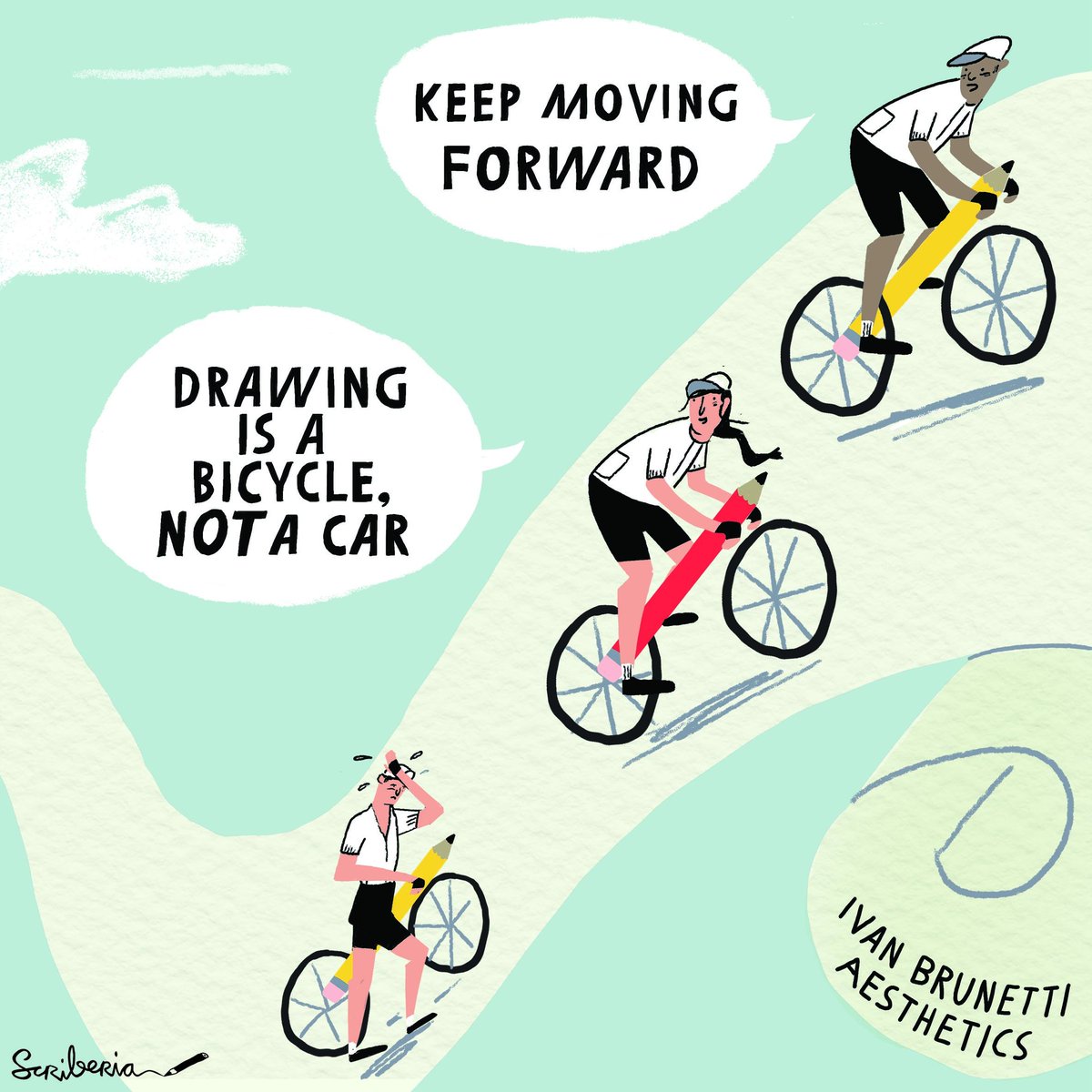 scriberian's tweet photo. Get yourself in the fast lane and see where drawing will take you #lunchtimelesson #visualthinking https://t.co/NhP7MDwAt9 https://t.co/TRxKkRETgz