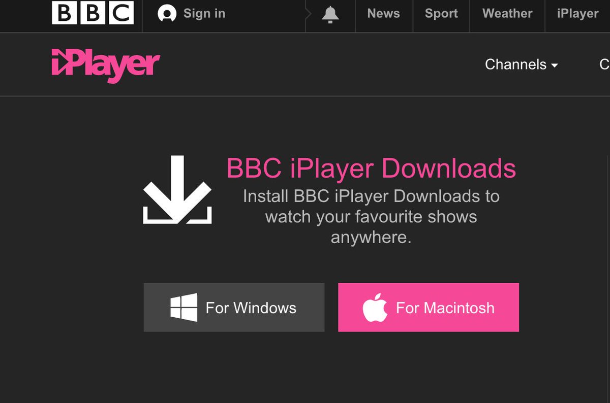 Bbc iplayer sign in