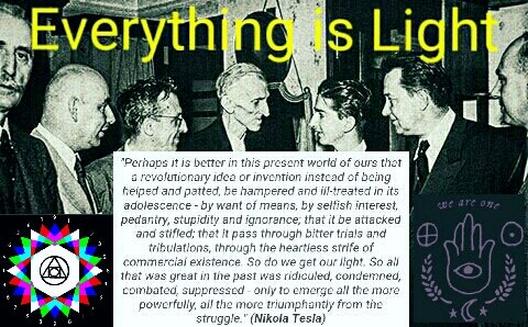 TeslaLover3327's tweet photo. Everything is the Light... #NikolaTesla philosophy on power of innovations https://t.co/dN3wbMPdWA