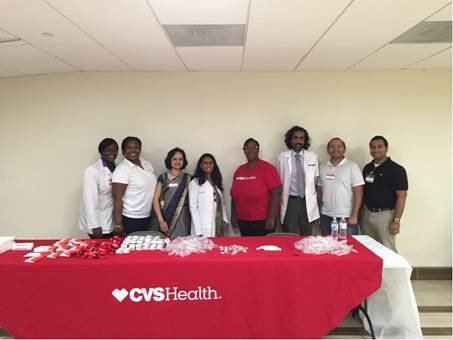 DMV WI Team &amp; Pharmacist supporting BAPS Charities Health Fair 9/25/16