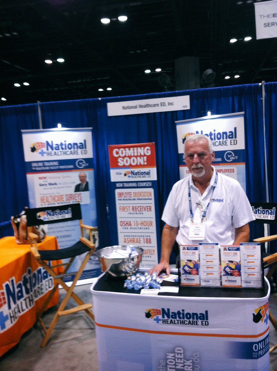 NatHealthcareEd's tweet photo. Come say hi to Jack at Booth 1520 and learn how online training can reduce risk and keep patients safe. #ASHRM2016 https://t.co/X0NIjGxndI