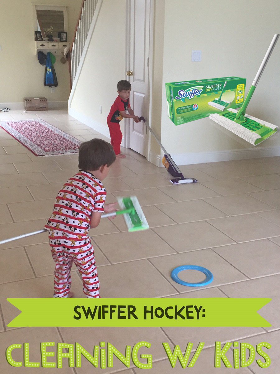 tarametblog's tweet photo. Tips for Making Cleanup Fun for Kids - @Swiffer Sweeper Hockey 🏒https://t.co/SoGj0TCbL2 https://t.co/odhYhPyB1J