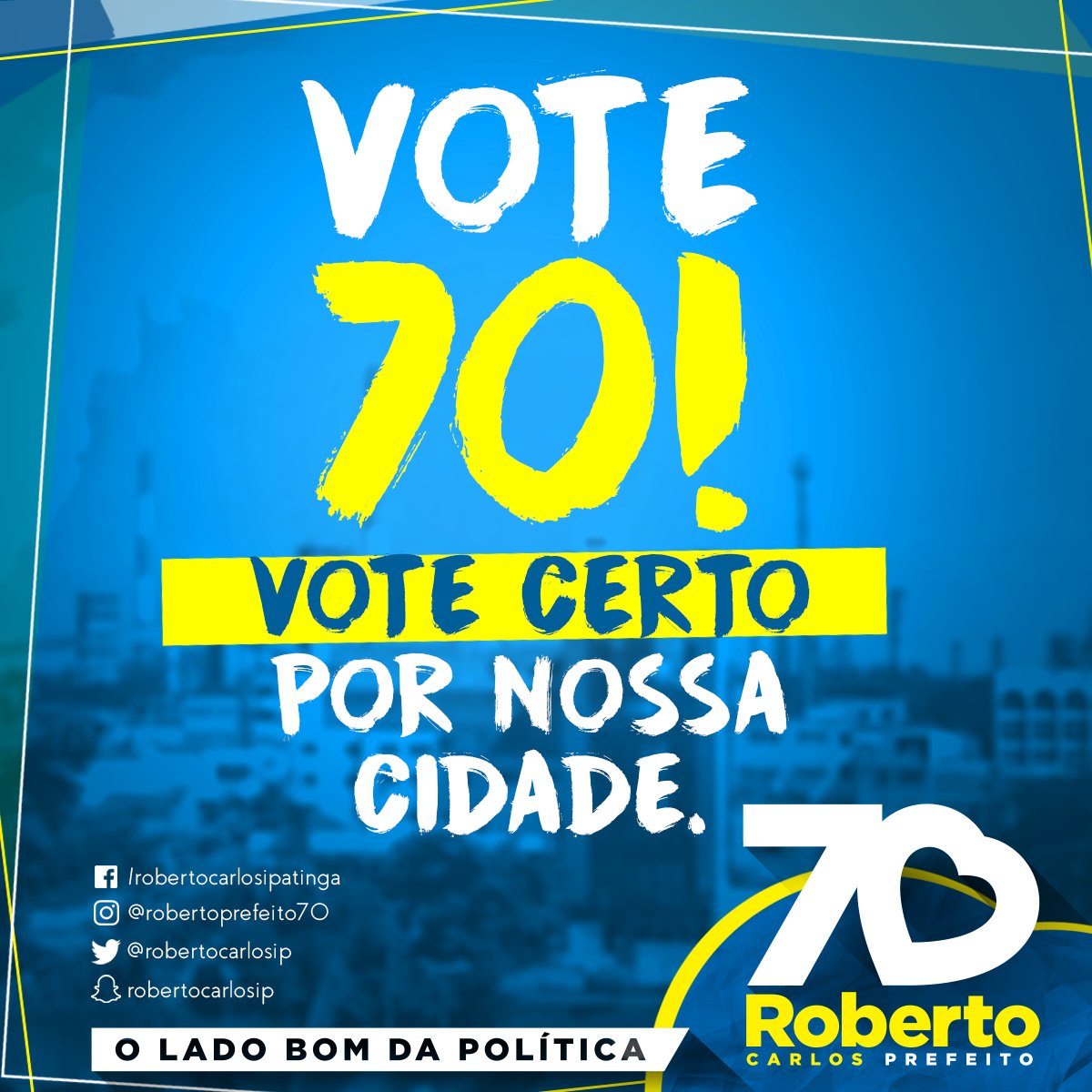 RobertoCarlosIP's tweet photo. Falta muito pouco para transformar a Ipatinga na cidade que queremos. Somos a real possibilidade de renovação com experiência para a cidade. https://t.co/BNRMgkiuxd