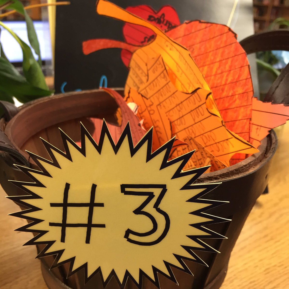 carolynvibbert's tweet photo. Came back from #AASLgame to find our book review baskets almost overflowing! (Prize 2-not so popular.) #tlelem #librarycenters https://t.co/9v3QjoJ56M