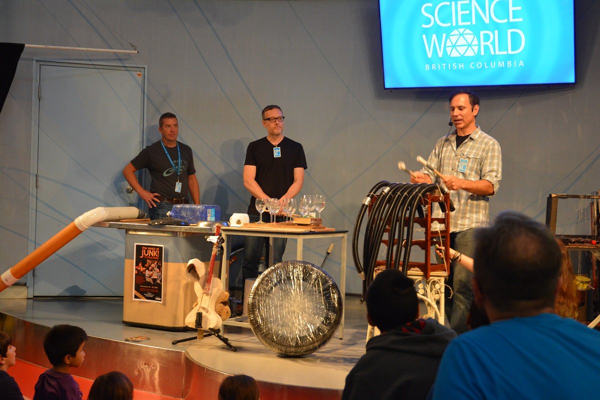 #TheMusicOfJunk at The Telus World of Science in 2015