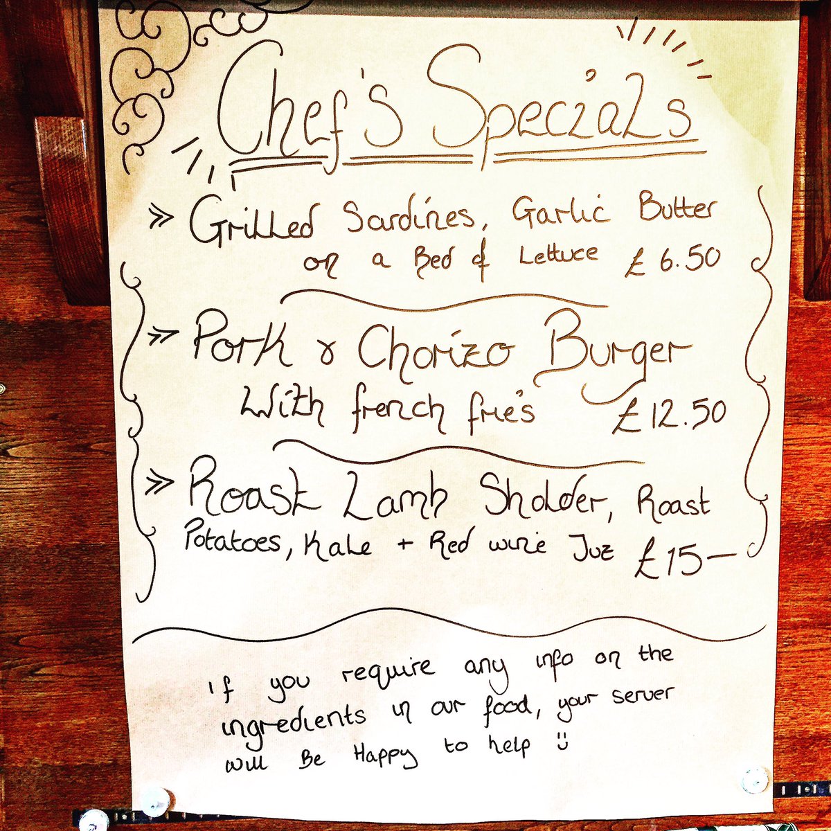 Have you got the munchies? #onlyatfullers #food #foodporn #specials #thame <a href="/6bellsthame/">The Six Bells</a> #BeerOClock #timeforyoutojoin #lunch #dinner #pubs