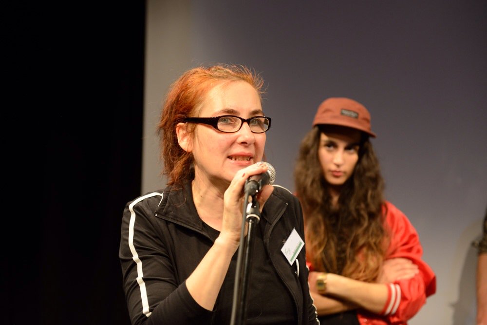 Schamrock 2014: Augusta Laar mit Dichterin und Rapperin Ebru Düzgün (mit ihrer Band Ebow).