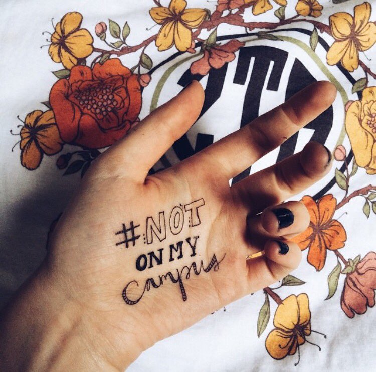 #notonmycampusvcu starts today!! Make sure to post your photo on insta/FB to take a stand against sexual violence on college campuses👑