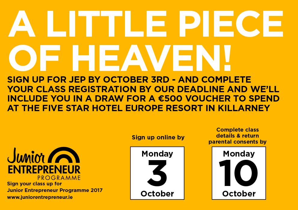 JEP_ie's tweet photo. Calling All Teachers!

** Exciting News!***

Sign up today at https://t.co/GbEnv5GStJ https://t.co/8p7jep1qHX