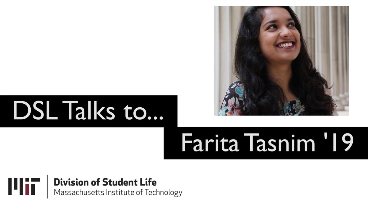 MITstudents's tweet photo. ICYMI: DSL spoke to Farita T. '19 about her unique honor she recently received. Read More: https://t.co/MnU22gsG3o #MIT #lifeatMIT https://t.co/xLhC10Tsmt