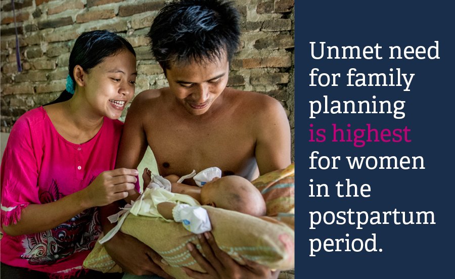 Jhpiego's tweet photo. A4 #WCDChat: #PPFP is critical for #familyplanning success! Unmet need is highest for postpartum women. Let's take action for PPFP! #WCD2016 https://t.co/Wzm5XhnUrZ
