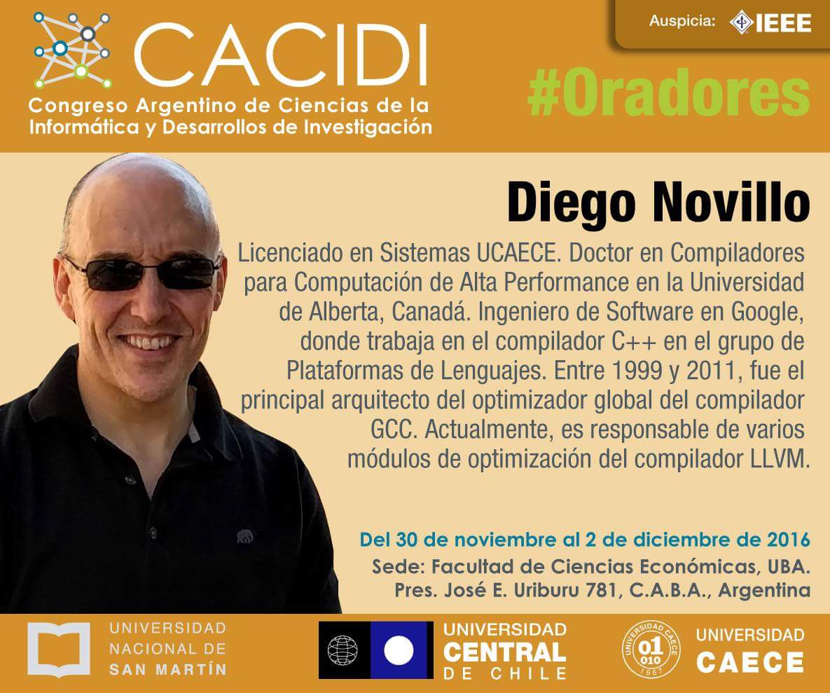 cacidi2018's tweet photo. Presentamos a DIEGO NOVILLO! Lic. En sistemas de @UCaece y orador de #CACIDI2016 https://t.co/xCDLyLz2Un