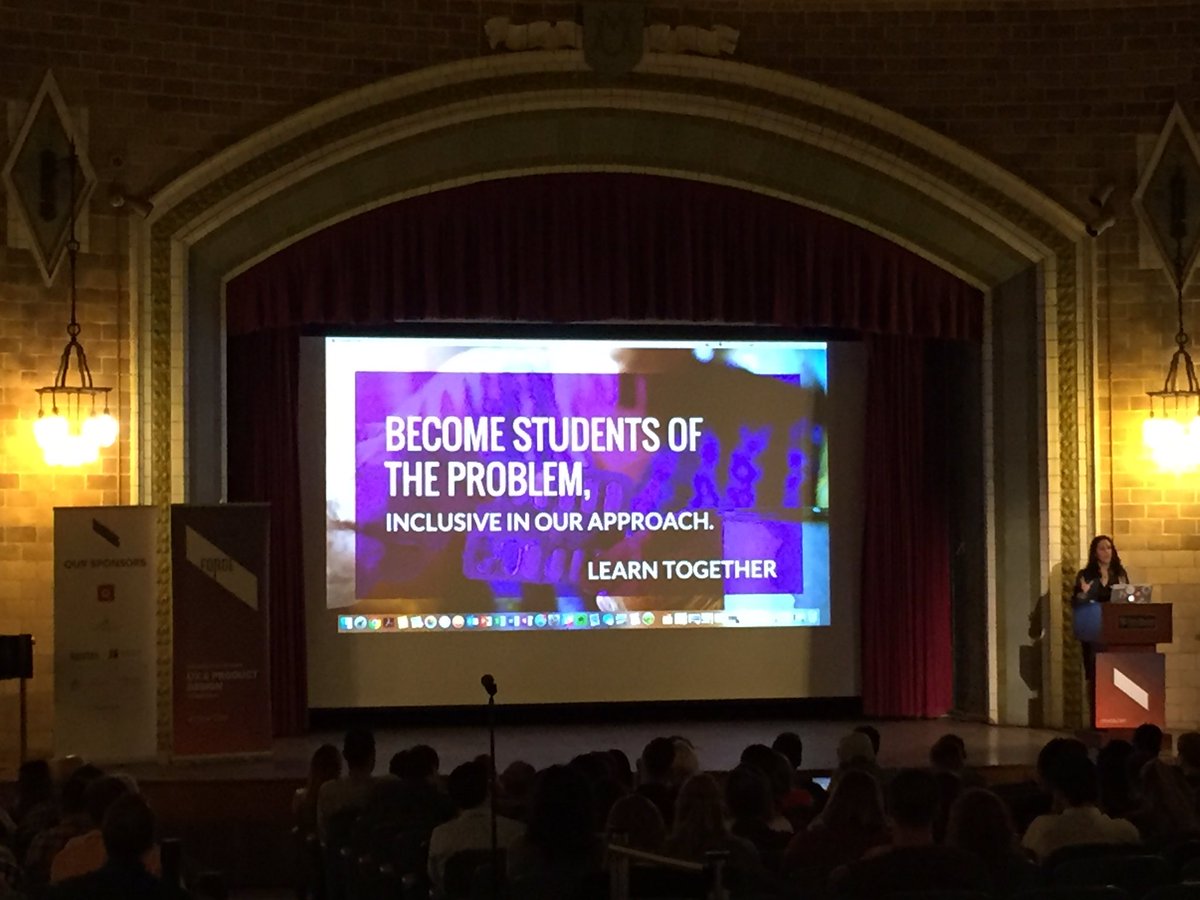 AshleyAMorgan's tweet photo. "We need to actually make things happen. Move from design thinking to design doing." @AmyCueva #forgeconf https://t.co/UnrvBrA3Nk